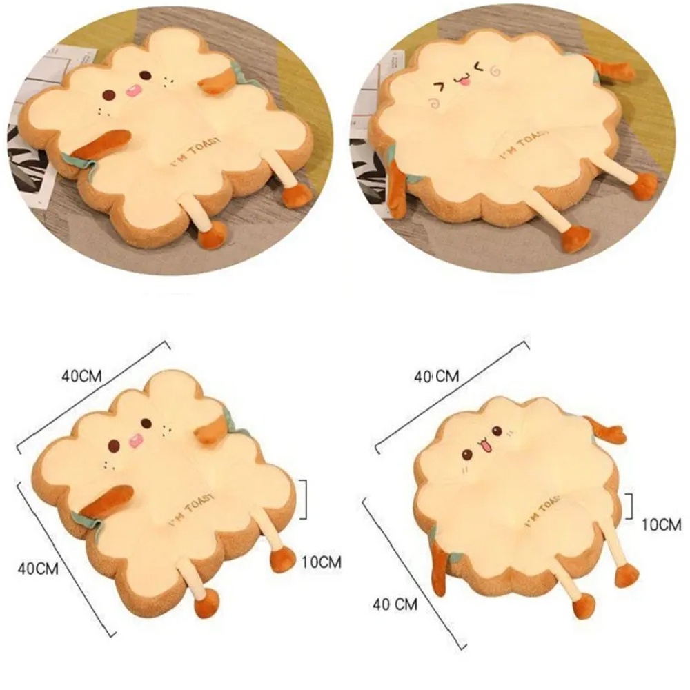 Cute Toast Seat Cushion Thickened Seat Cushion Student Toast Soft ...