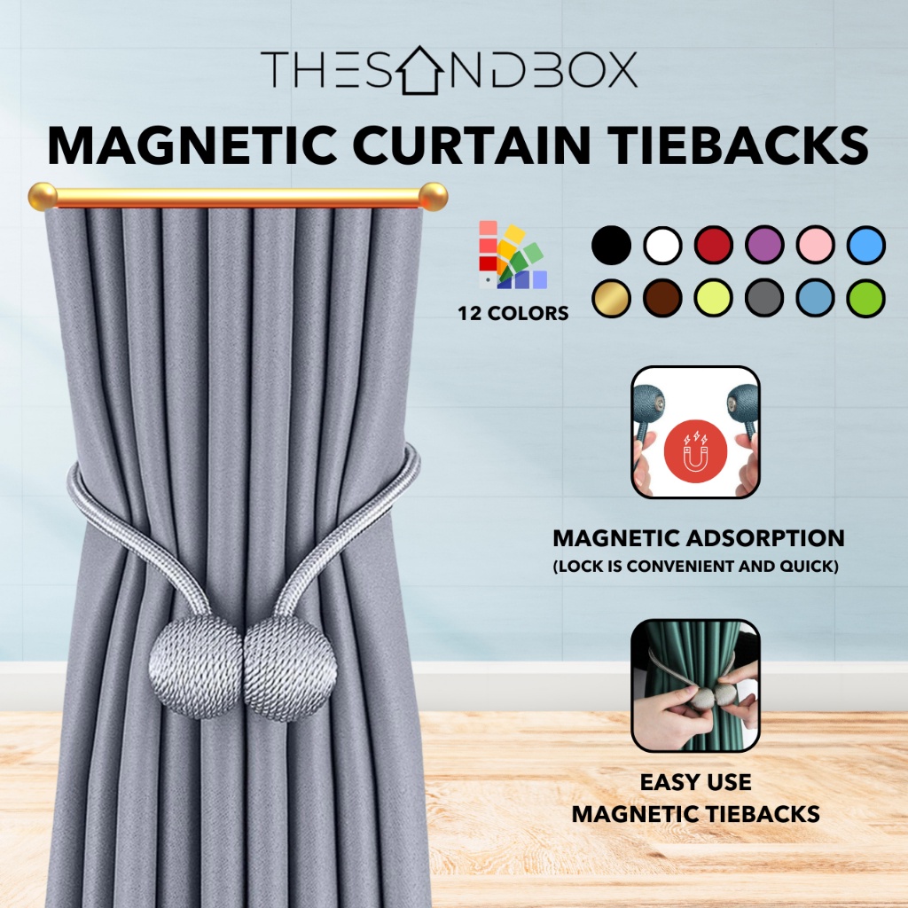 Curtain Tiebacks [ Multiple Colours Tie Pearl Ball Design Tie Back Rope Strong