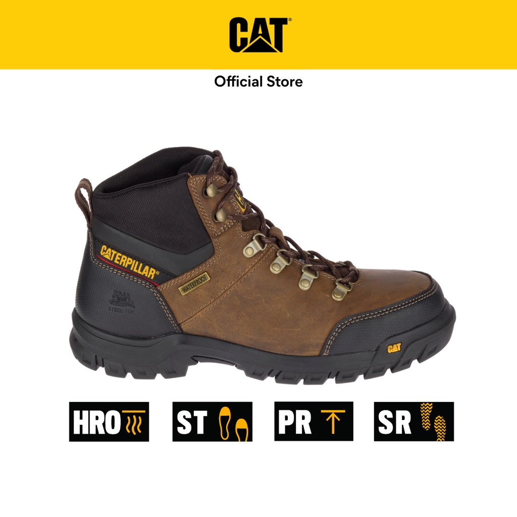 Caterpillar Men's FRAMEWORK S3 WR HRO SRA Steel Toe Work Boot Brown (P722602) Safety Shoes