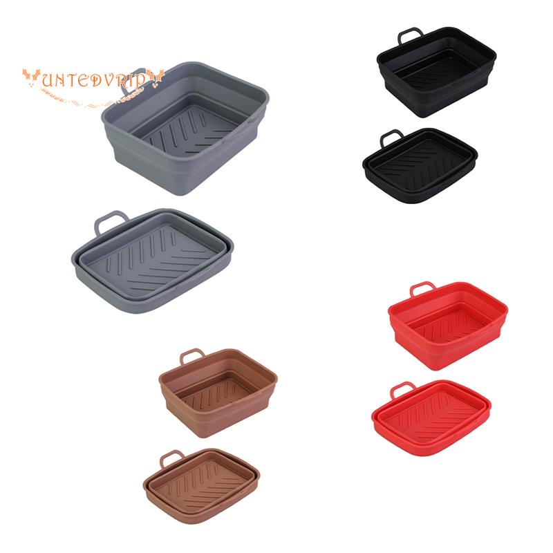 2PCS Reusable Silicone AirFryer Liners for NINJA DZ201/DZ401 FOODI Air