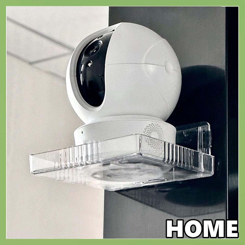 Adhesive Transparent Monitor Floating Shelf For Security Cameras