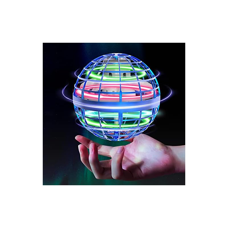 Tikduck Flying Ball Gyro Flying Light Ball Toy Hovering Boomerang