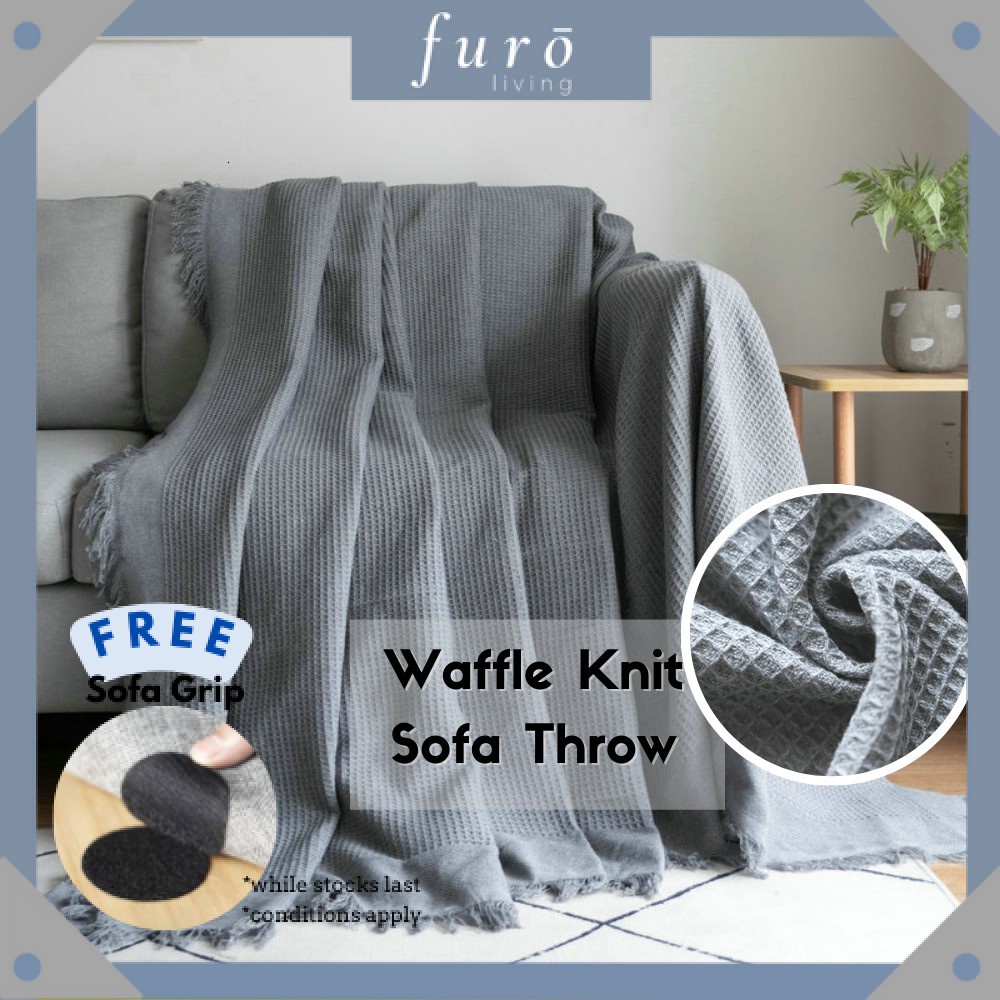 🇸🇬 Sofa Throw Blanket, Knitted Blanket Home Throw, Sofa Cover, Picnic ...