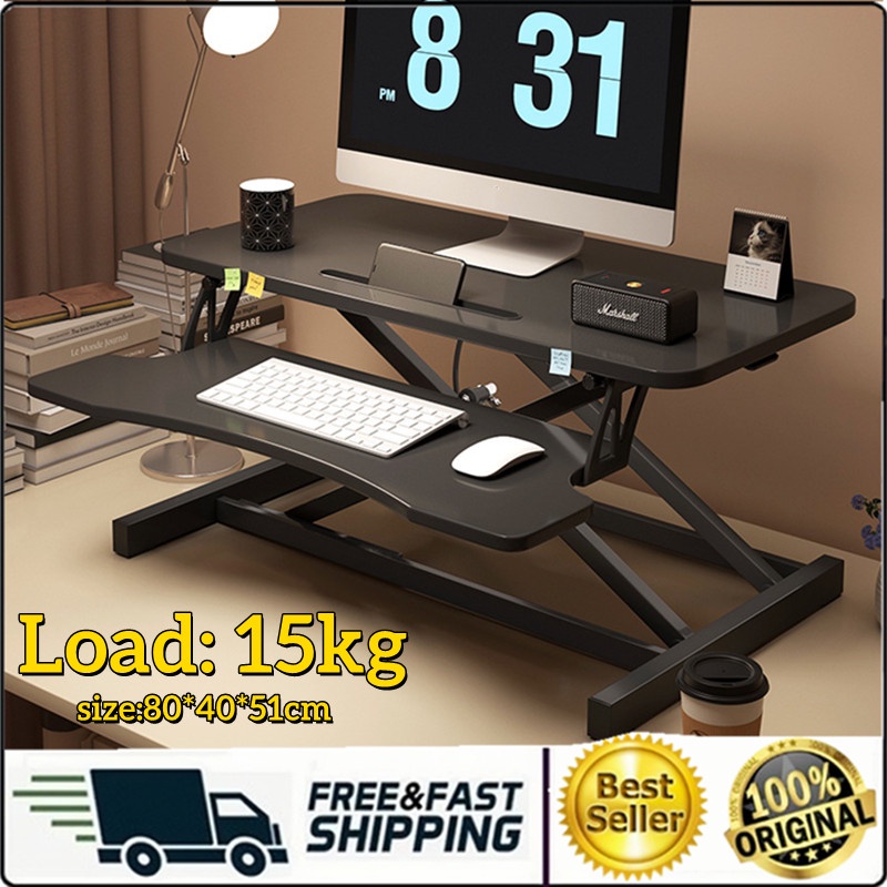 Widened Desktop Standing Desk Lifting Table Computer Table Adjustable ...