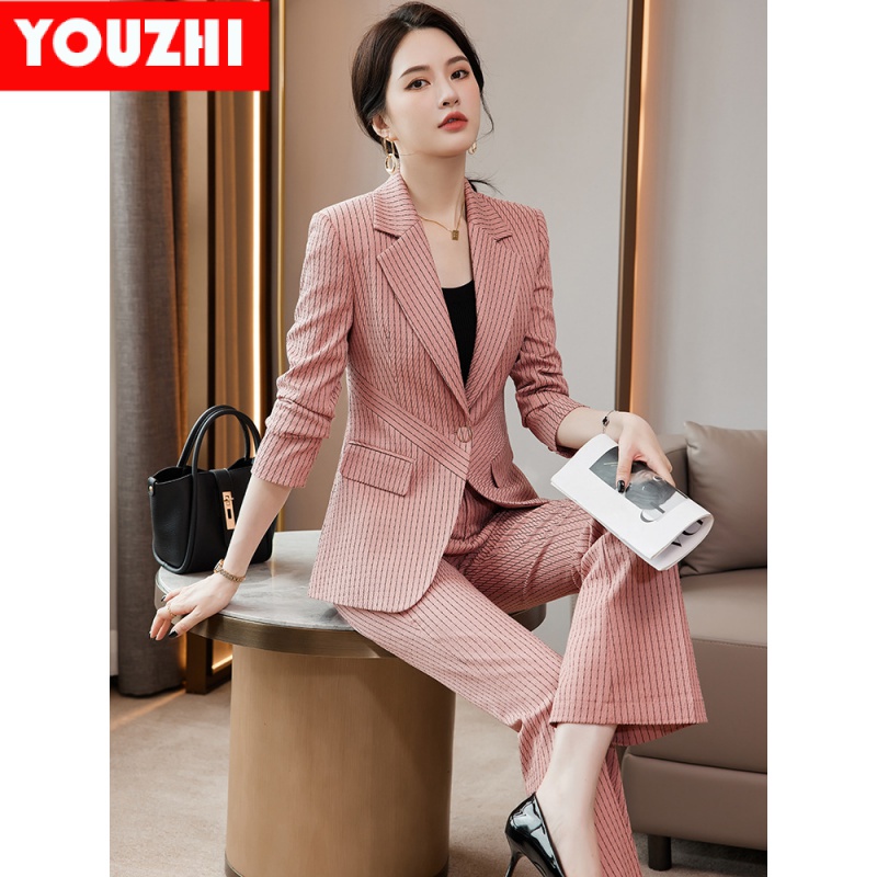 New arrival Women's office set wear long sleeve Coat and pants 2 piece ...