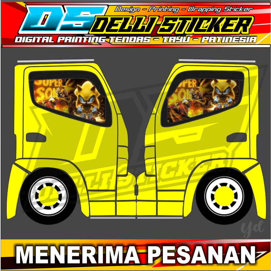 One Way Canter Sticker - Truck Side Window Variation Sticker - Sonic ...