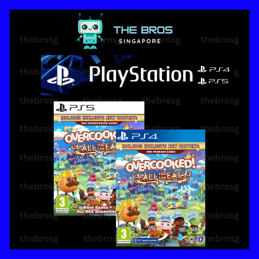 ⭐ PS4 PS5 PlayStation Digital Game Overcooked! All You Can