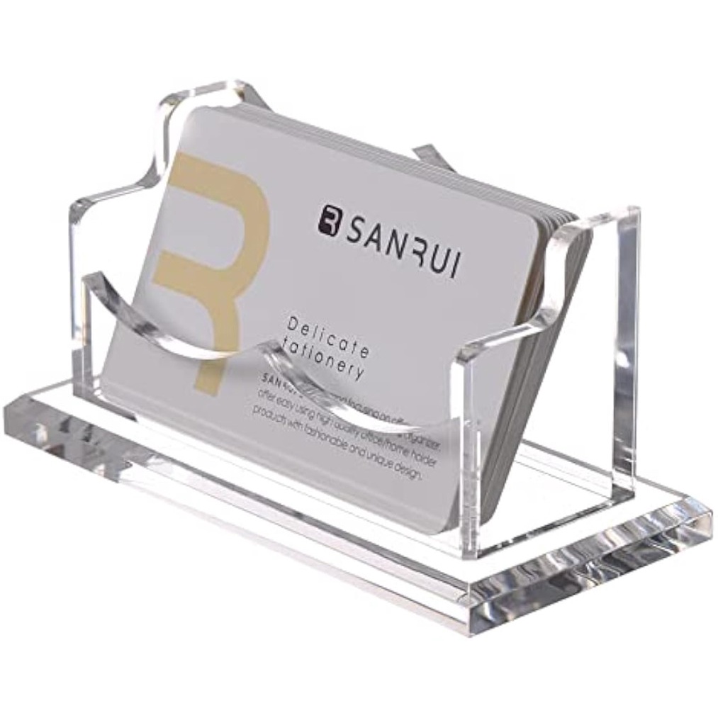 Muiltifunction Acrylic Business Card Display Shelf Name Card Rack ...