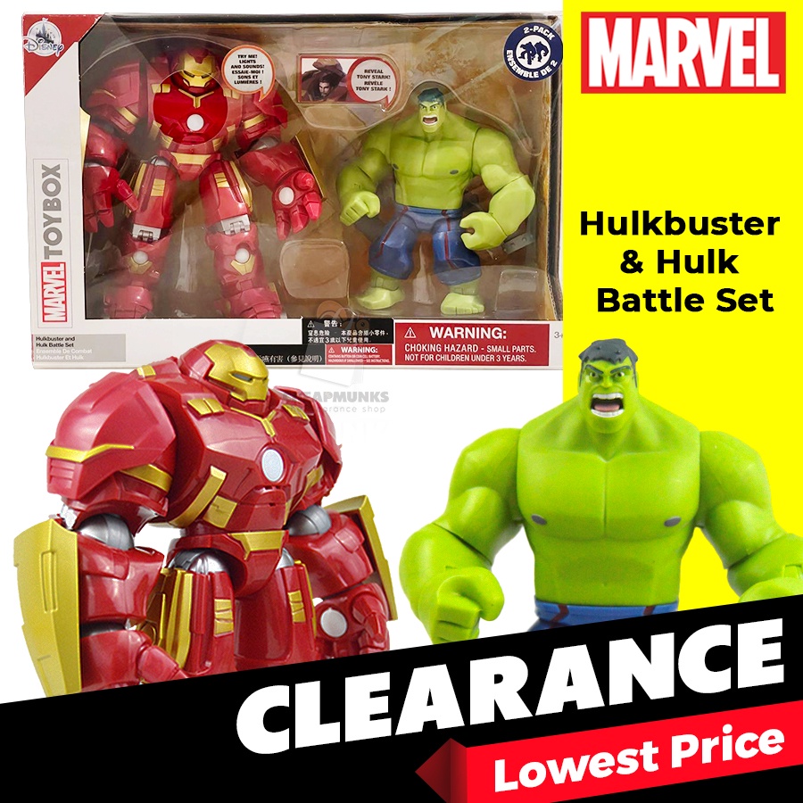 DISNEY Exclusive Marvel Toybox Hulkbuster and Hulk Battle Set Action