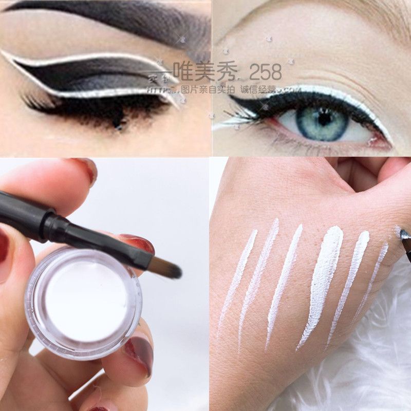 Stage Latin makeup Modern makeup Halloween white makeup Matte white eye