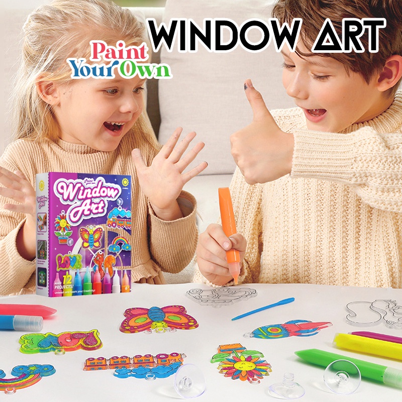 🎨 SG LOCAL STOCK 🎨 Paint Your Own Window Art Children BirthdayParty