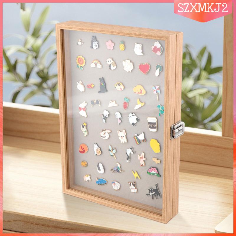 [szxmkj2] Dustproof Pin Display Case Box for Medal Jewelry Pin ...