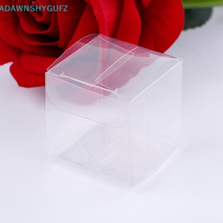 50pcs 5x5cm Clear Boxes For Gifts Pvc Packing Box For Pack Gift Packaging  Candy Box Transparent Wedding Boxes Party Favors Boxs