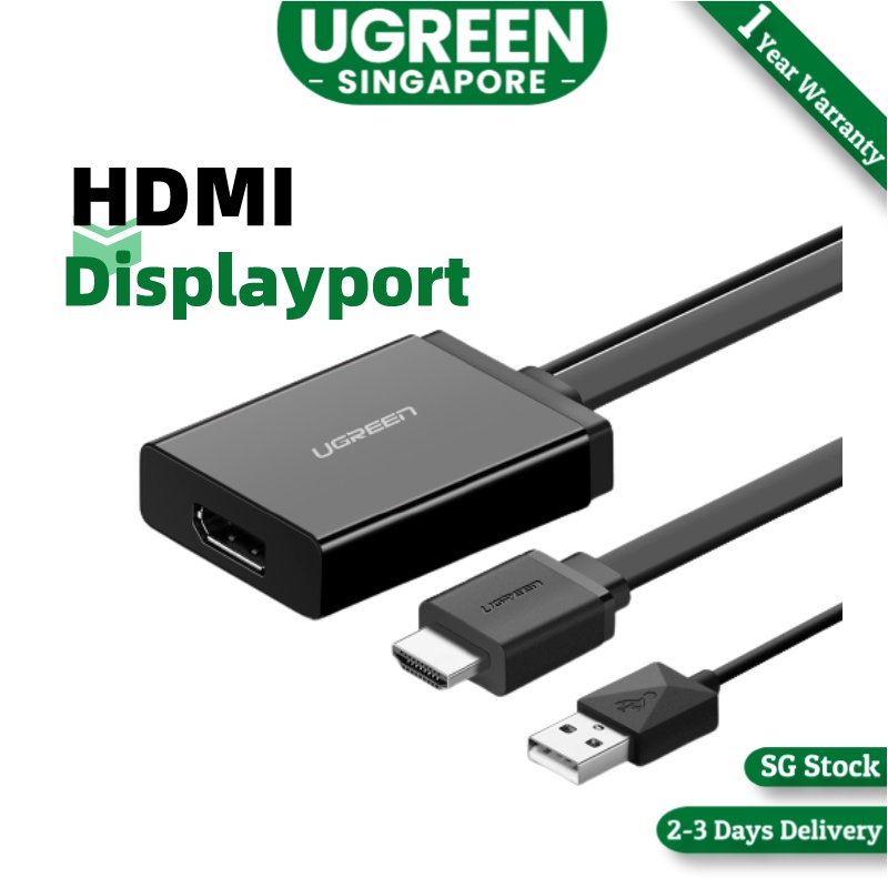 Ugreen HDMI to DisplayPort Convertor hdmi to dp for Displayport monitor