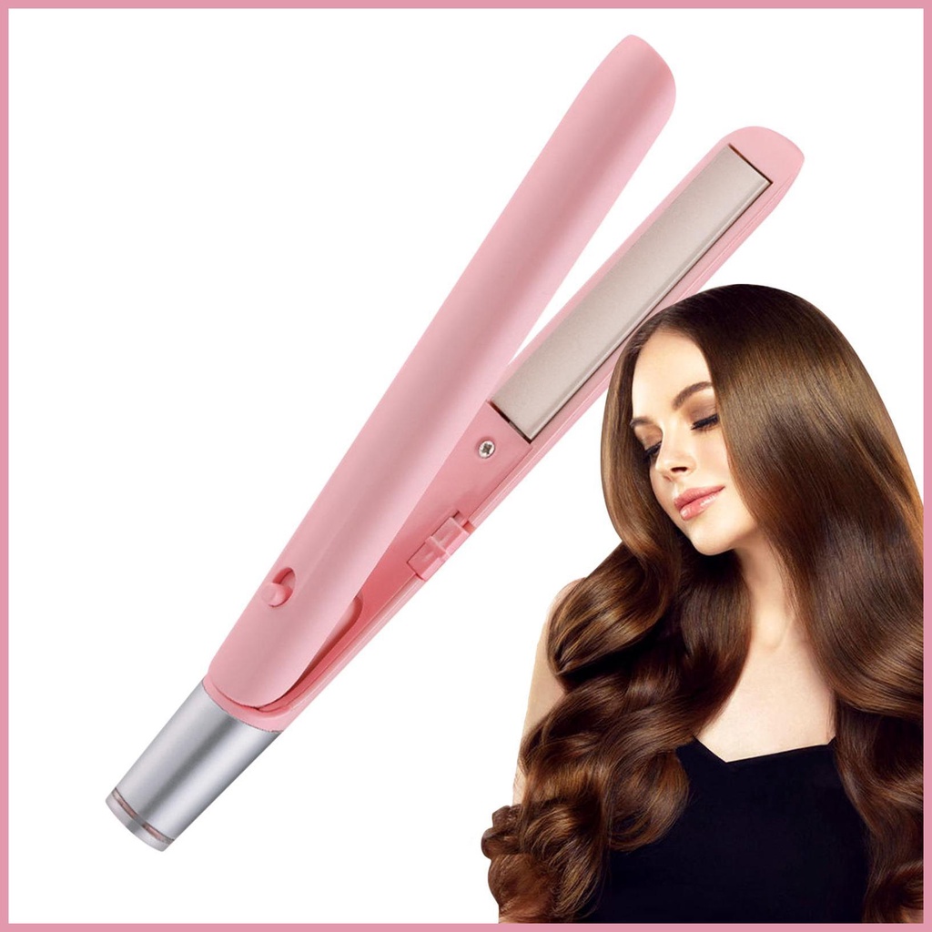 Combination flat iron outlet curling iron