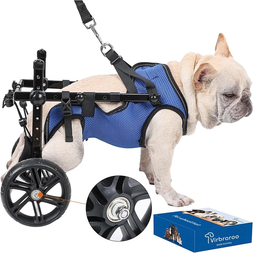 Adjustable Dog Wheelchair for Back Legs, Doggy/cat Wheelchair with