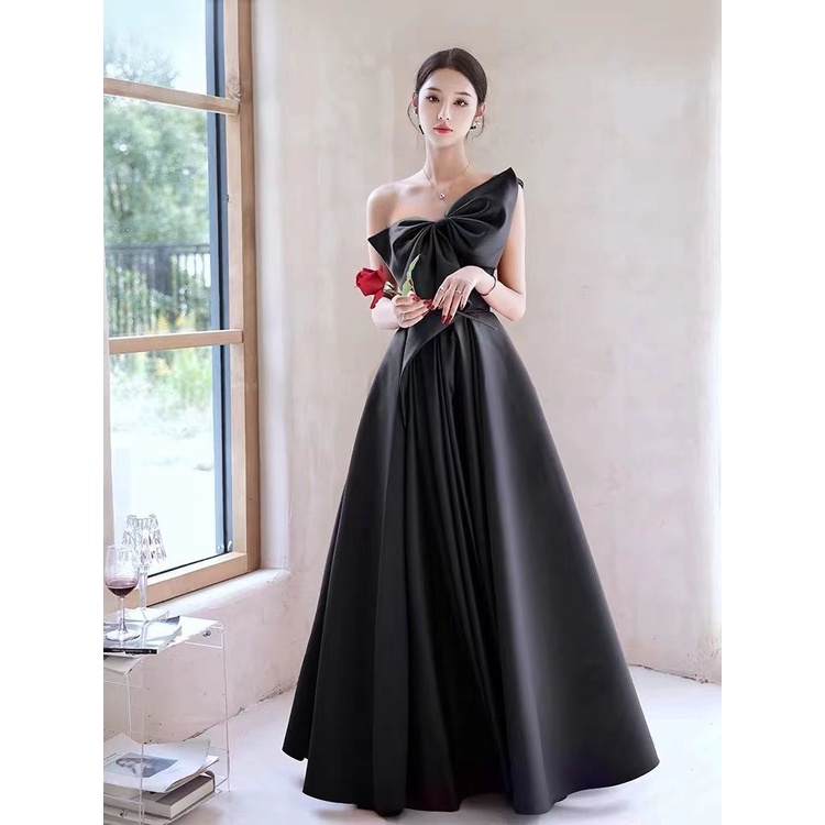 Korean black gown best sale