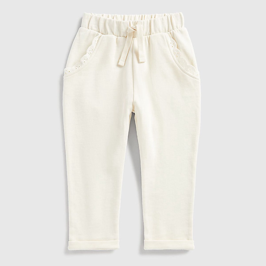 Mothercare Girl Best Friends Club Cream Broderie Frill Joggers Shopee Singapore