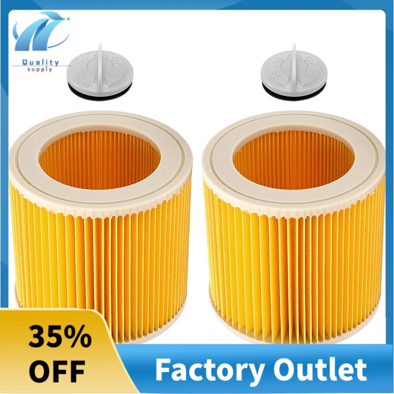 2 Pcs Cartridge Filter for Karcher Vacuum Cleaner WD3 Premium WD2 WD3