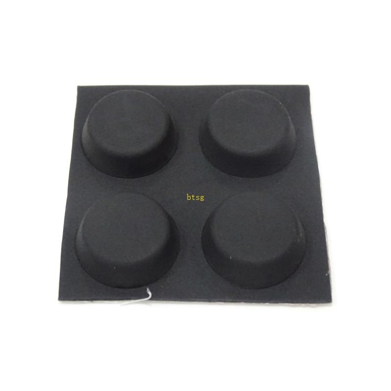 BT 4 Small Round Rubber Feet Keyboard Corner Pad AntiSlip Silicone