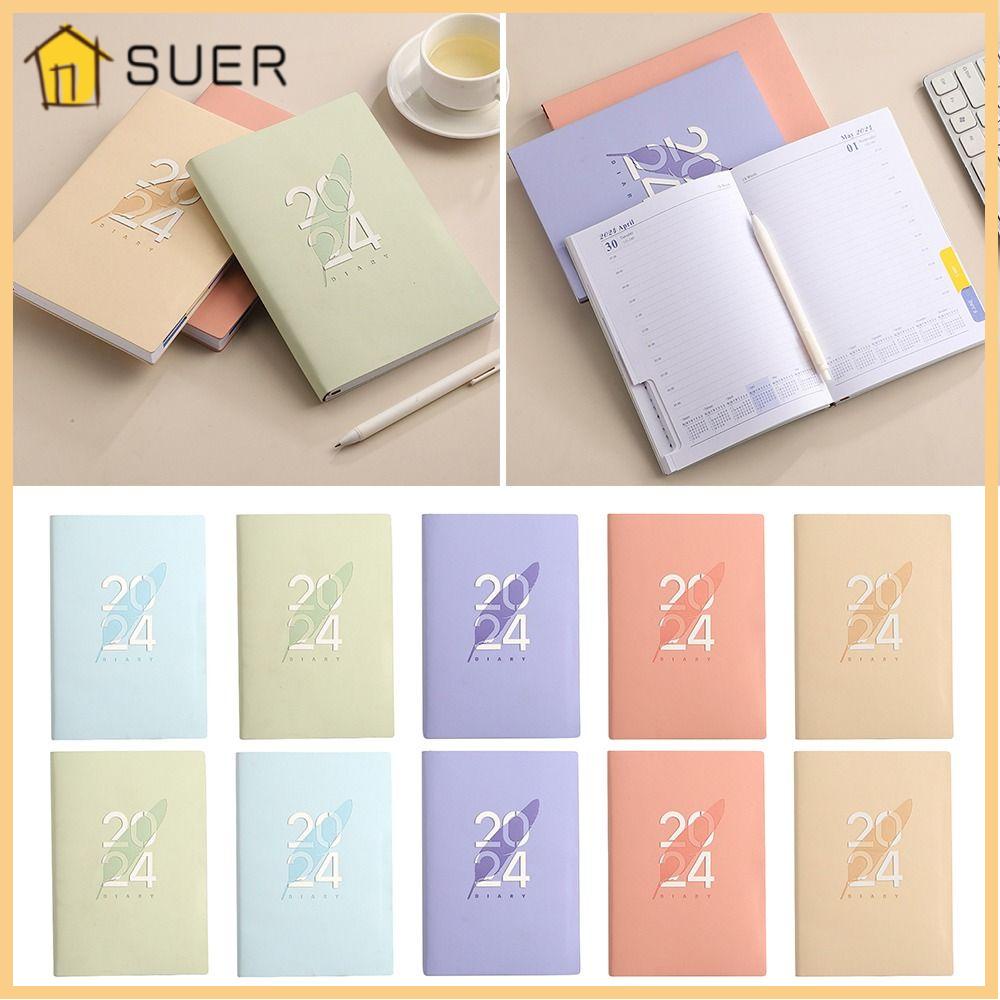 SUER Diary Weekly Planner, To Do List A5 2024 Agenda Book, Creative ...