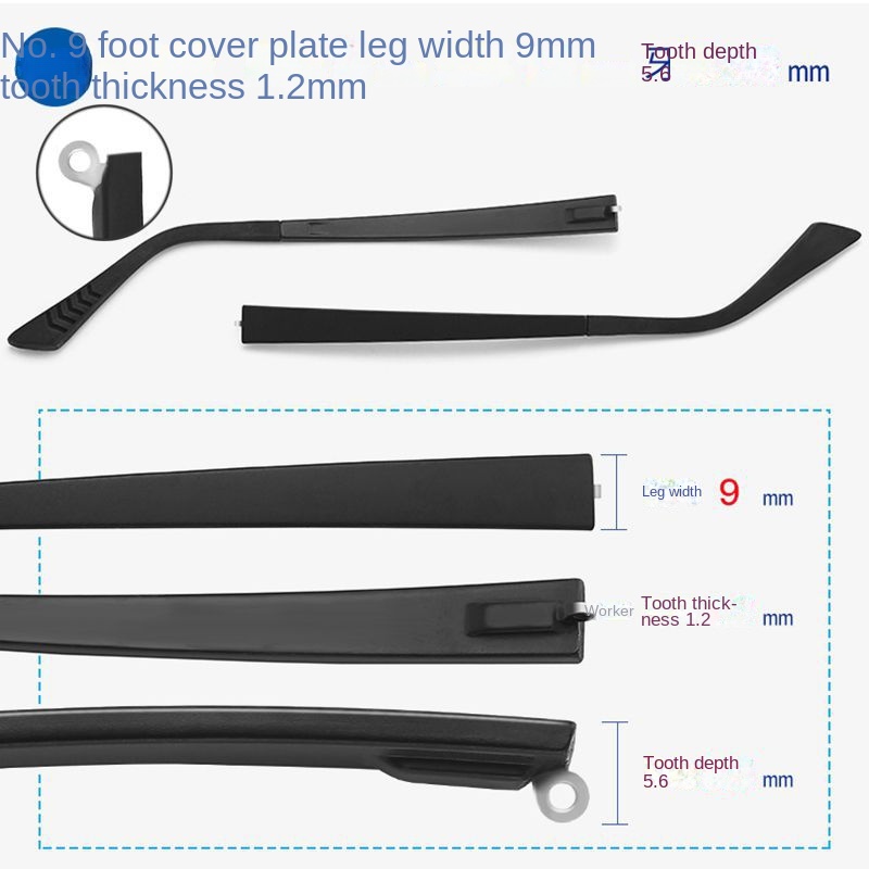 Frameless Spectacle Frame Glasses Legs Earpiece Replacement Tr90 ...