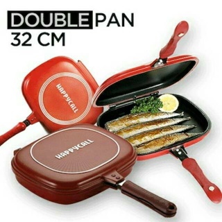  Happycall Double Grill Pan Korean Original Model JUMBO Size  (BROWN): Home & Kitchen