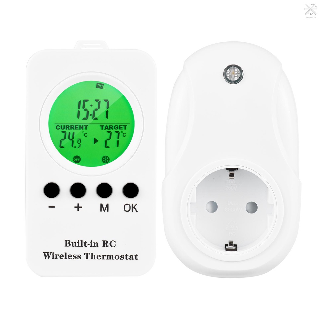 HTYB 230V 16A Wireless Thermostat Remote Thermostat Control Plugin