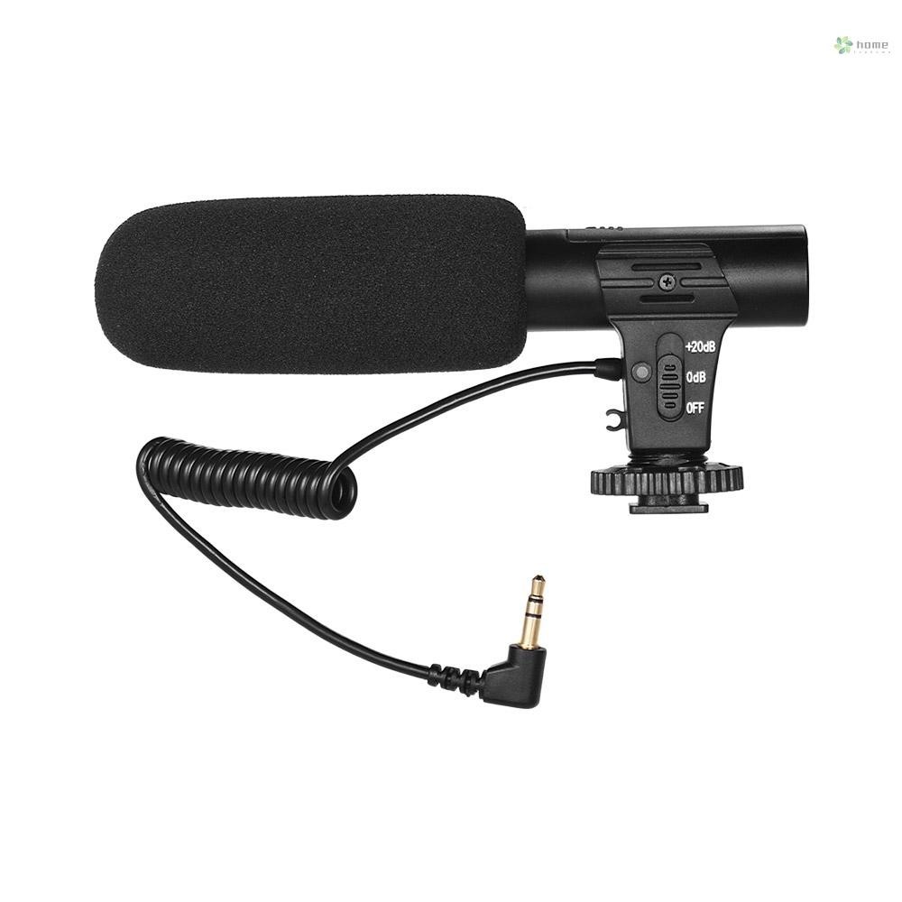 Toho Camera Video Recording Microphone Super-Cardioid Pickup Mini Mic ...