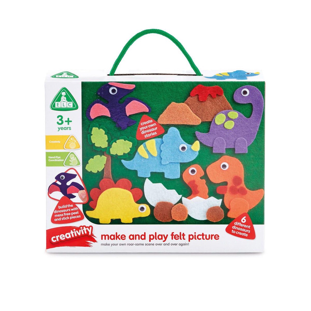 Early Learning Centre Dinosaur Make and Play Felt Picture Shopee Singapore