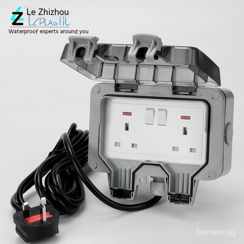 【In stock】European Style Connection Socket Outdoor Waterproof With ...