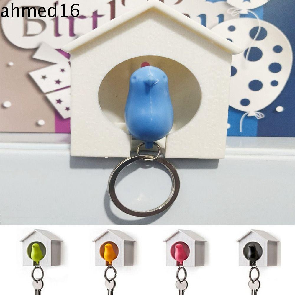 AHMED Sparrow House Keychain, Wall Mounted Birdhouse Shape Sparrow Key