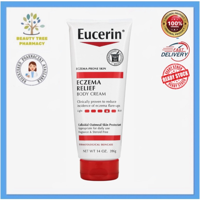 Eucerin Eczema Relief Body Cream Fragrance Free 396g Shopee Singapore