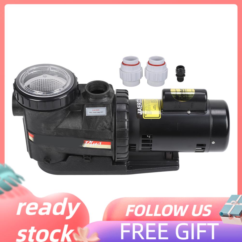Hanhan1 Swimming Pool Pump 1.5KW 2HP Circulating Water G2 Female Thread