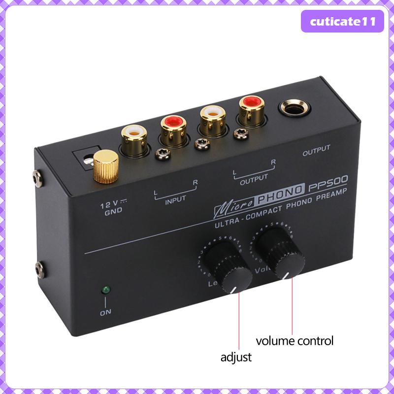 [Cuticate1] Phono Preamp Record Player Preamp ,Audio Preamplifier Low