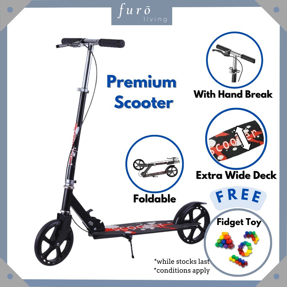 🇸🇬 Foldable Kick Scooter With Hand Breaks for Adults and Kids