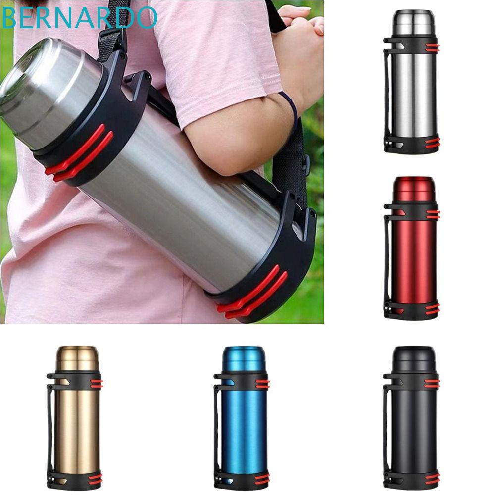 BERNARDO 2L Thermos Flask, Shoulder Strap Handle Vacuum Insulated