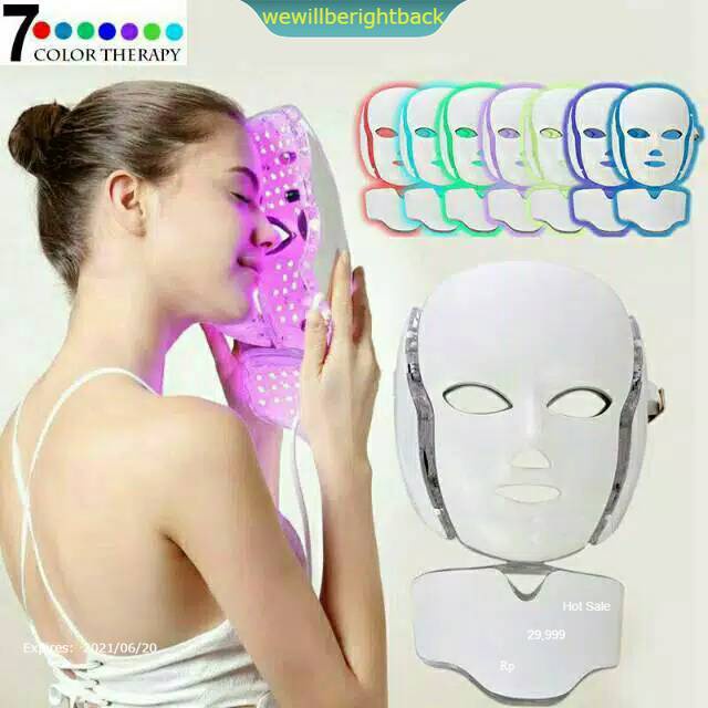 7-color led mask pdt mask omega light AQUA light beauty salon tool A ...