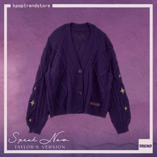 Purple long hot sale sleeve sweater