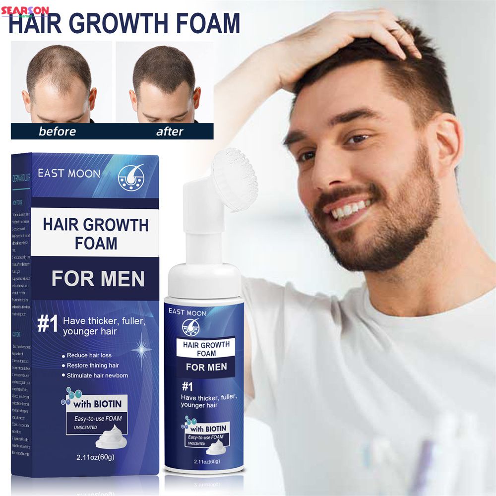 60ml Minoxidil Fast Hair Growth Serum Foam Hair Treatment Anti Hair ...