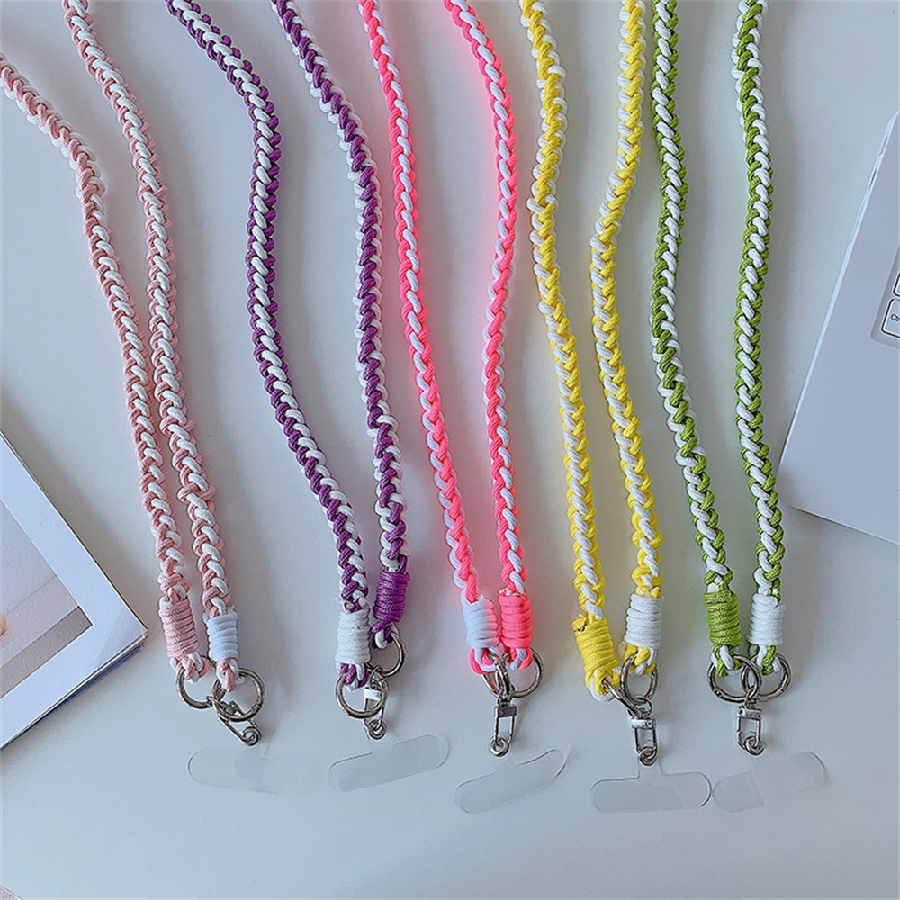 Cute Colorful Weave Phone Straps Lanyard Cute Sport Lanyards Fashion ...