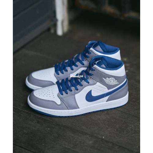 Air jordan 1 on sale mid true blue