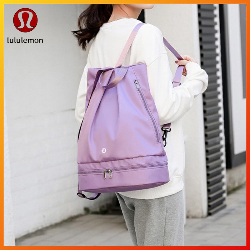 Lululemon purple gym bag hotsell