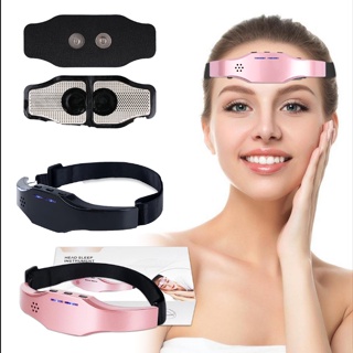 Electric Headache and Migraine Relief Head Massager Migraine Insomnia  Release USB Rechargeable Therapy Machine Relax Health Care,rose gold 