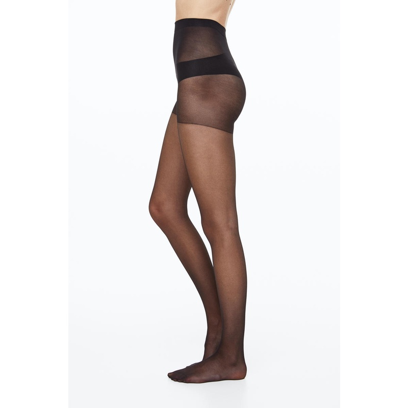 H&M - 2-pack 20 denier tights - Black Dark