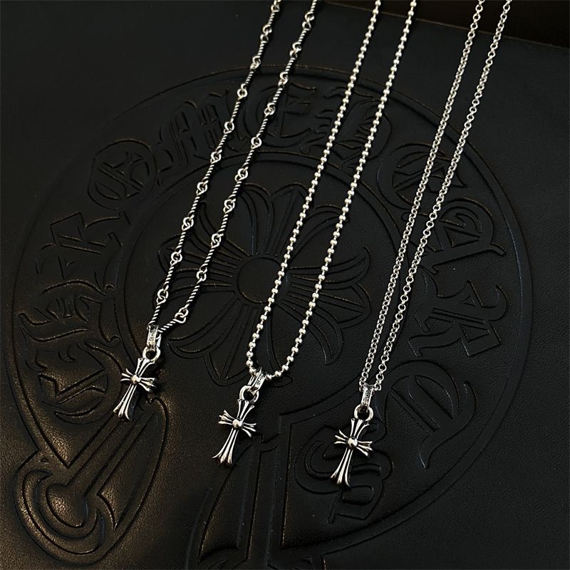 Chrome Hearts Large Cross Pendant Necklace | guecorproducts.com