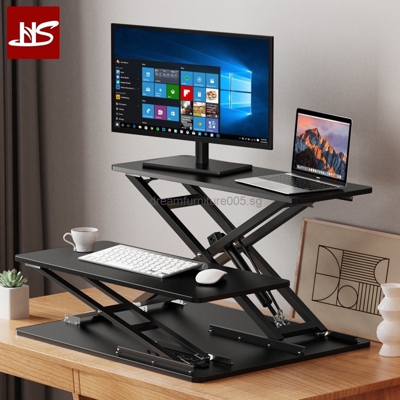 Ergonomic Standing Desk Lifting Table Laptop Stand Folding Desk Desktop ...