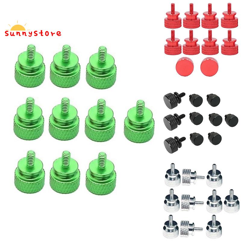 10Pcs/Lot UNC6 32 M3.5 Hand Screw for GPU Holder PSU Computer Case Side Panel Screws PC