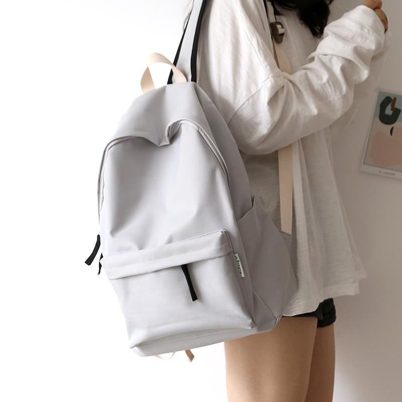 KY/💥Canvas Backpack Size Color Schoolbag Men's Backpack Female High