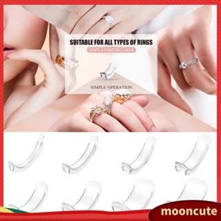 8pcs/Set Invisible Ring Adjusters, Resizable Soft Silicone Jewelry